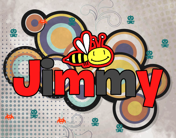 Dibujo Jimmy nombre pintado por sofiydam