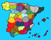 Dibujo Las provincias de España pintado por keonii