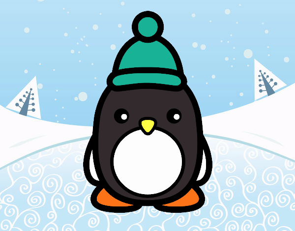 Pingüino navideño