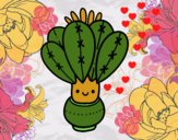 Dibujo Un cactus con flor pintado por Mabel1827