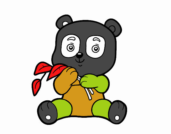 Un oso panda