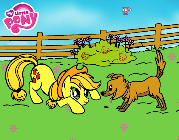 Applejack y Winona