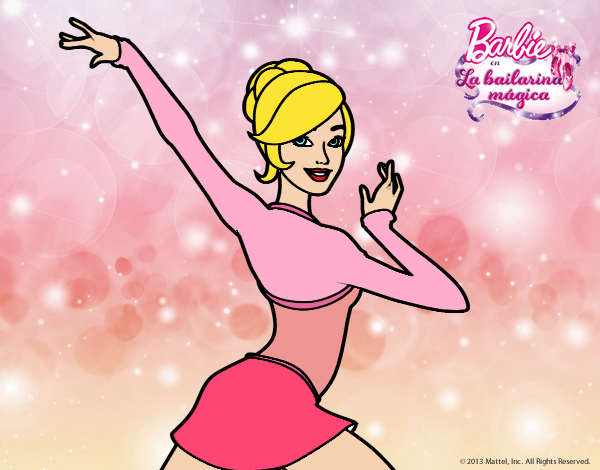 Barbie en postura de ballet