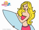 Barbie va a surfear