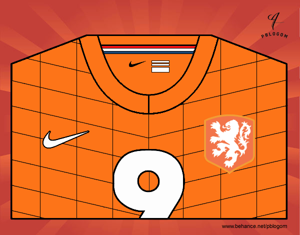 Camiseta del mundial de fútbol 2014 de Holanda