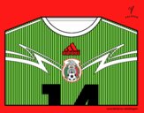 Camiseta del mundial de fútbol 2014 de México