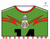 Camiseta del mundial de fútbol 2014 de México