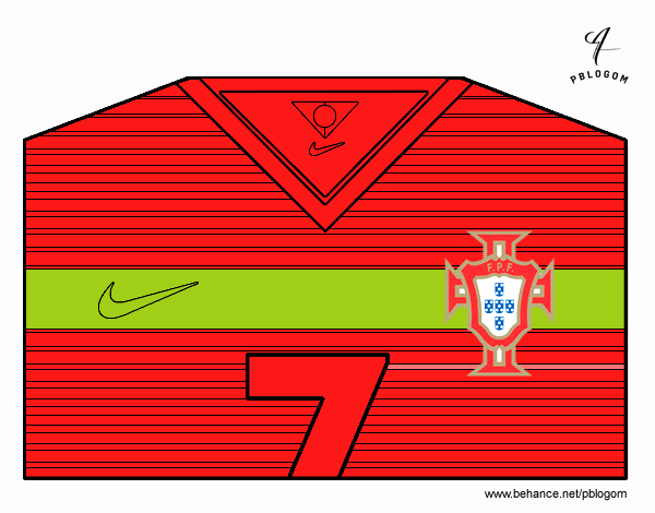 Camiseta del mundial de fútbol 2014 de Portugal