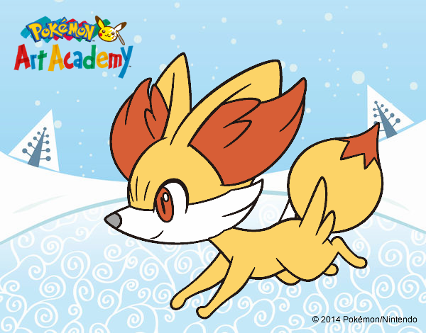 Fennekin corriendo