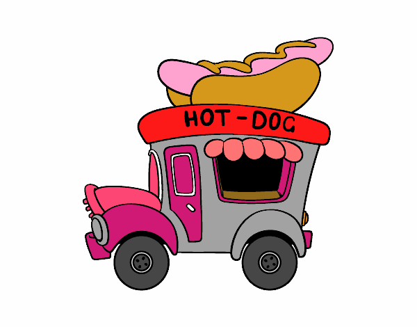 Food truck de perritos calientes