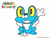 Dibujo Froakie saludando pintado por yivanian