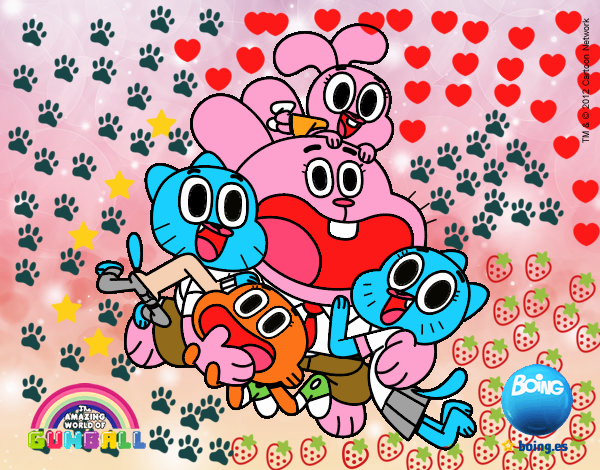 Gumball y amigos contentos