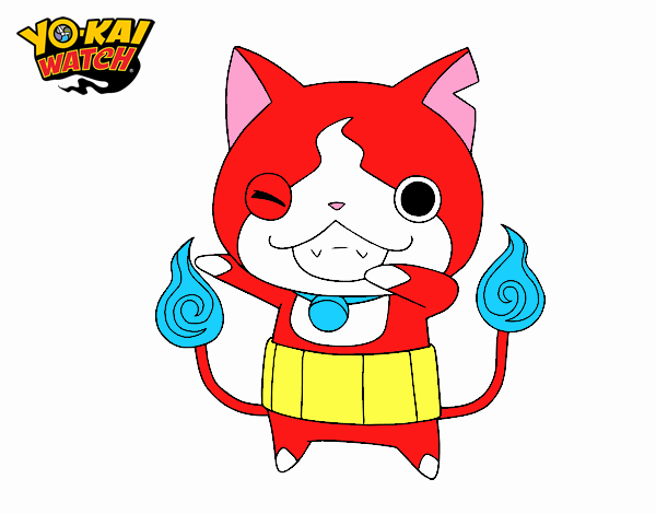 Jibanyan guiñando el ojo