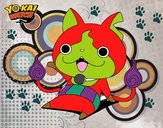 Jibanyan saludando