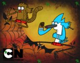 Mordecai y Rigby karatekas