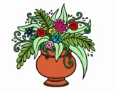 Dibujo Un jarrón con flores pintado por JuliBanana