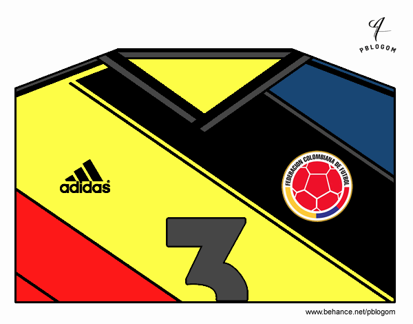 Camiseta del mundial de fútbol 2014 de Colombia