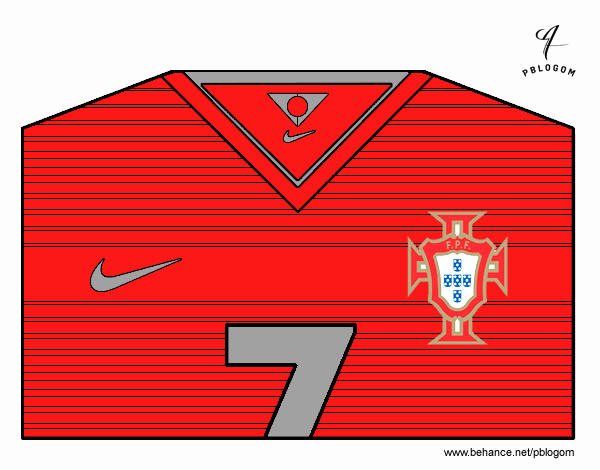 Camiseta del mundial de fútbol 2014 de Portugal