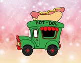 Food truck de perritos calientes