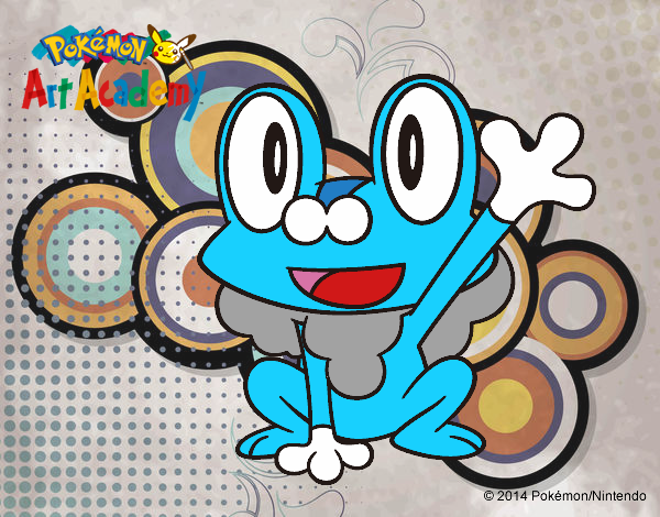 Froakie saludando