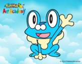 Froakie saludando