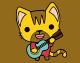 Gato guitarrista