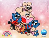 Gumball y amigos contentos