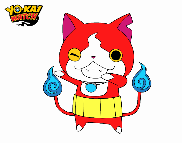 Jibanyan guiñando el ojo