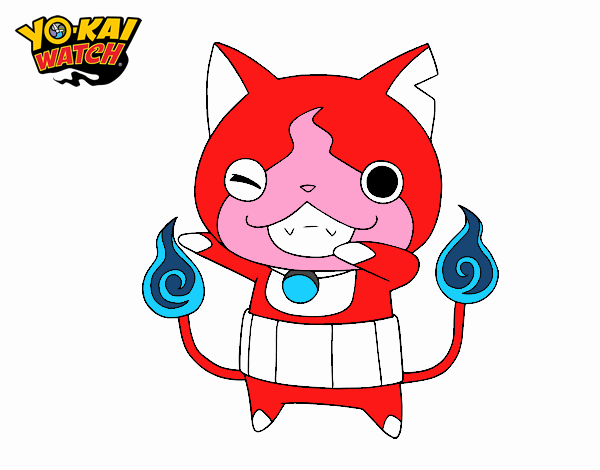 Jibanyan guiñando el ojo