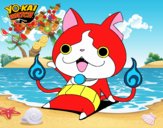 Jibanyan saludando