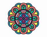 Dibujo Mandala flor creativa pintado por befree