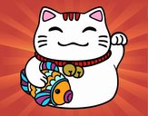 Maneki-neko de la abundancia