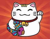 Maneki-neko de la abundancia