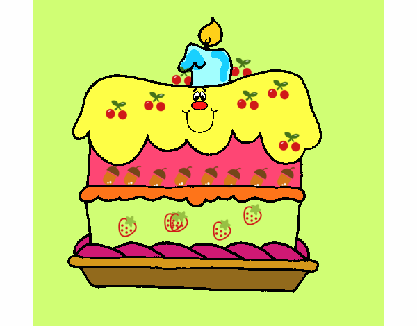 Pastel de cumpleaños