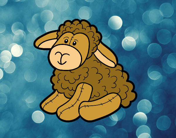 Dibujo Peluche oveja pintado por JuliBanana