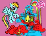 Rainbow Dash en su palacio