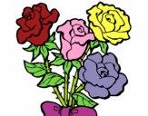 Dibujo Ramo de rosas pintado por PELUSA1203