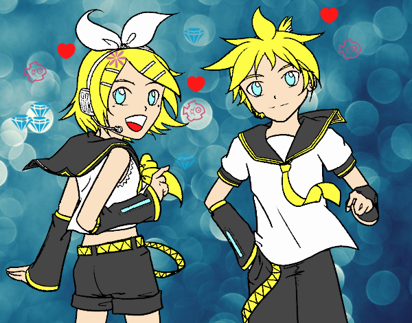 Rin y Len Kagamine Vocaloid