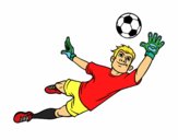 Dibujo Un portero de fútbol pintado por hugo123456