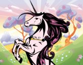 Dibujo Unicornio mágico pintado por Arasami
