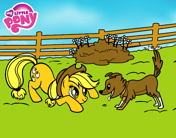 Applejack y Winona