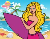 Barbie va a surfear