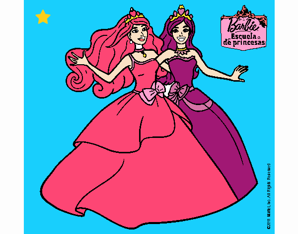 Barbie y su amiga súper felices