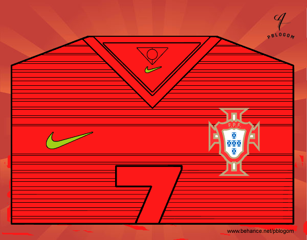 Camiseta del mundial de fútbol 2014 de Portugal