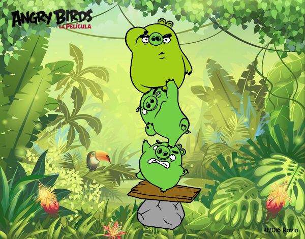 Cerdos verdes de Angry Birds