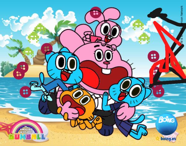 Gumball y amigos contentos