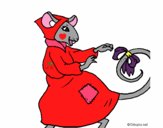 Dibujo La ratita presumida 7 pintado por sheyla1