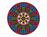 Dibujo Mandala crop circle pintado por bandin