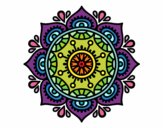 Dibujo Mandala para relajarse pintado por csan8