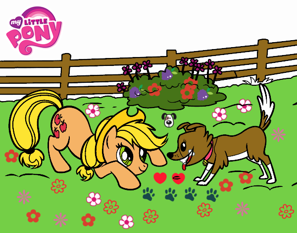 Applejack y Winona